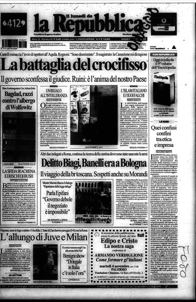 Il lunedì de La repubblica